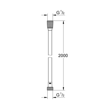 Душевой шланг Grohe Silverflex, 2000 мм, хром
