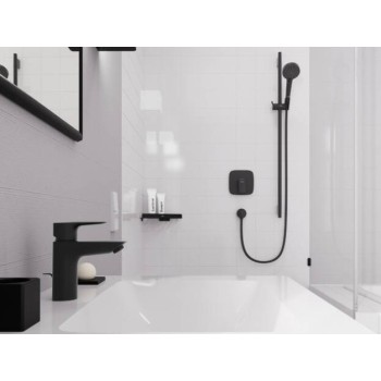 Dušas izvads Hansgrohe Fixfit E, bez pretvārsta, matēts melns