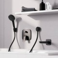 Душевой вывод Hansgrohe Fixfit E, матовый черный