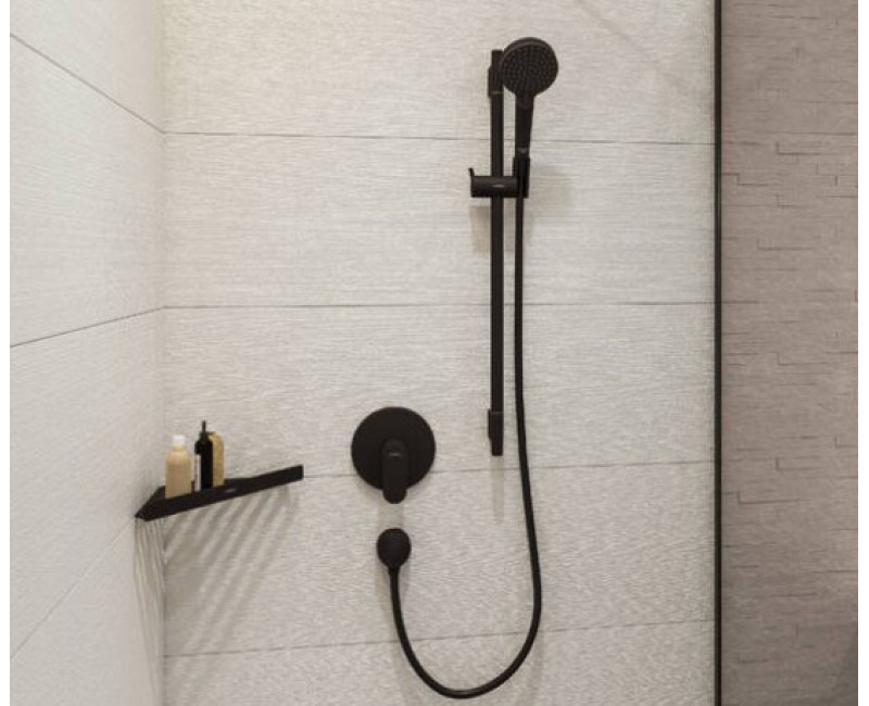 Душевой вывод Hansgrohe Fixfit E, матовый черный