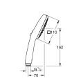 Rokas duša Grohe  Tempesta Cube 110 III, d=110 mm, hroms/balts