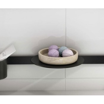 Vannas istabas plaukts Hansgrohe Wallstoris, matēts melns