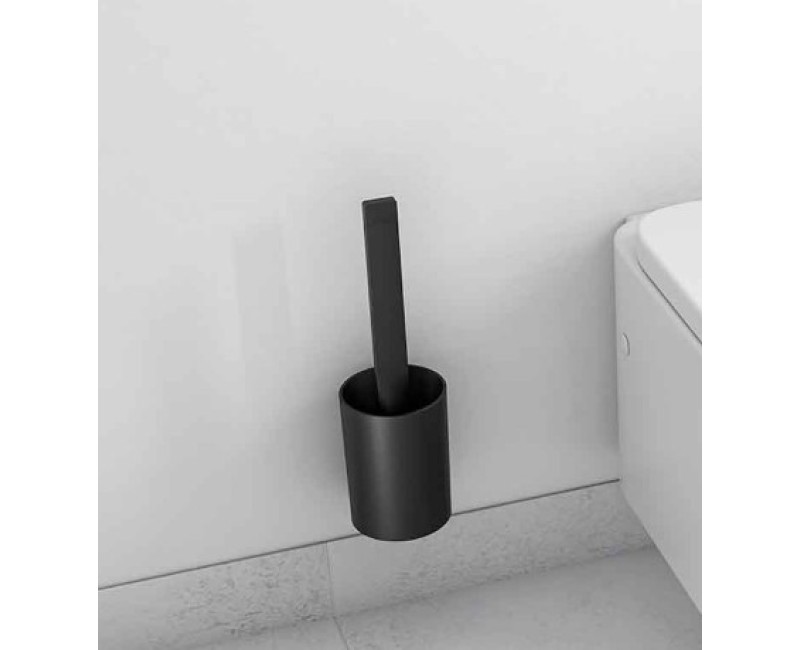 Tualetes birste Hansgrohe WallStoris, matēta melna