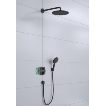 Душевая система Hansgrohe Pulsify 260 2 jet с термостатом ShowerTablet Select 400, матовый черный
