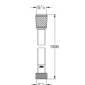 Dušas šļauka Grohe  Vitalio Flex Trend, 1500 mm, matēts melns