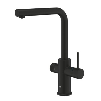 Virtuves izlietnes maisītājs Grohe Blue Pure Minta ar filtru un izvelkamu galvu, phantom black 30590KF0