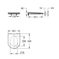 Poda vāks Grohe Essence, QR/SC, balts