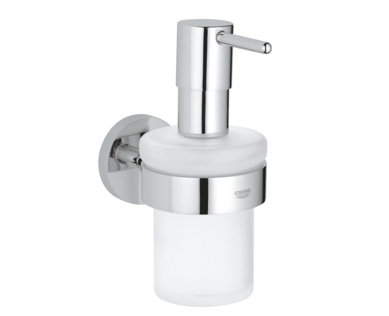 Ziepju dozators Grohe ar turētāju Essentials New, hroms