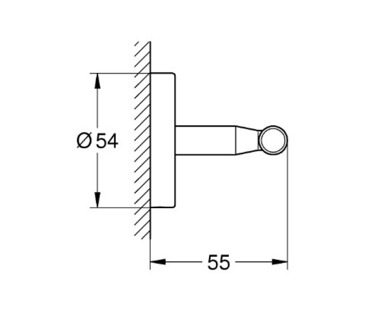 Vonios kabliukas Grohe BauCosmopolitan, chromas