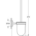 Tualetinio puodo šepetys Grohe BauCosmopolitan, Chromuotas