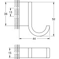 Крючок для ванной Grohe Selection, хром