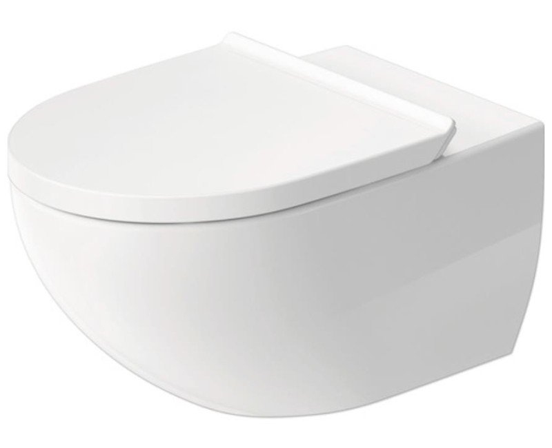 Pakabinamas tualeto indas Duravit Architec Rimless, su Soft Close dangčiu 365x575 mm, baltas