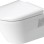 Piekaramais tualetes pods Duravit D-Neo Compact Rilmless 370 x 540 mm, ar vāku, balts