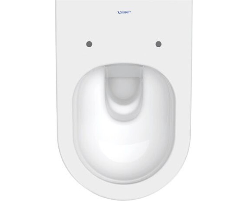 Подвесной унитазDuravit D-Neo Compact Rimless 370 x 540 мм, с крышкой, белый