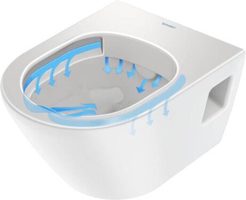 Piekaramais tualetes pods Duravit D-Neo Compact rimless, 370x480 mm, ar QR/SC vāku , balts