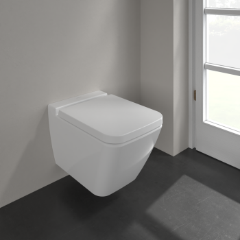 Pakabinamas tualeto puodas Villeroy & Boch Finion Rimless, 375x560 mm, SupraFix, be dangčio, DirectFlush, baltas CP
