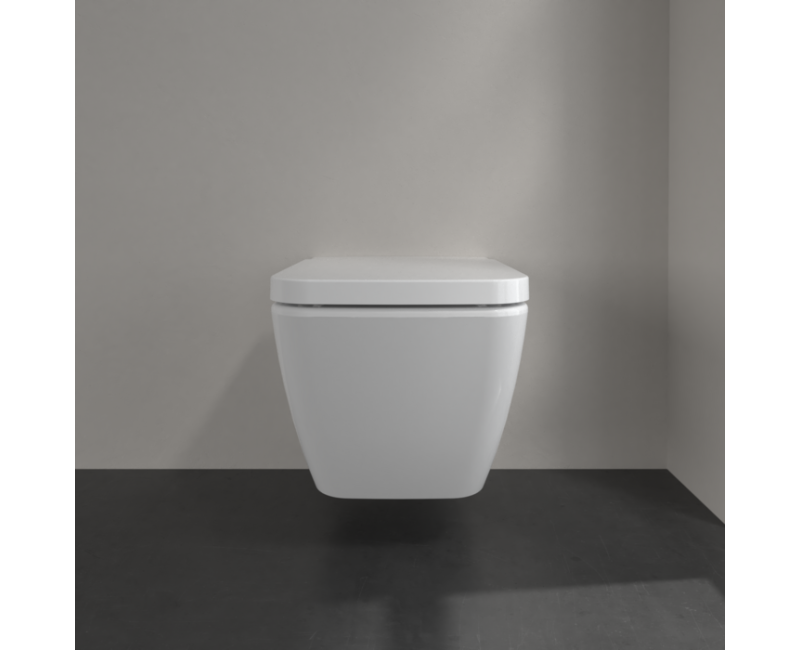 Pakabinamas tualeto puodas Villeroy & Boch Finion Rimless, 375x560 mm, SupraFix, be dangčio, DirectFlush, baltas CP