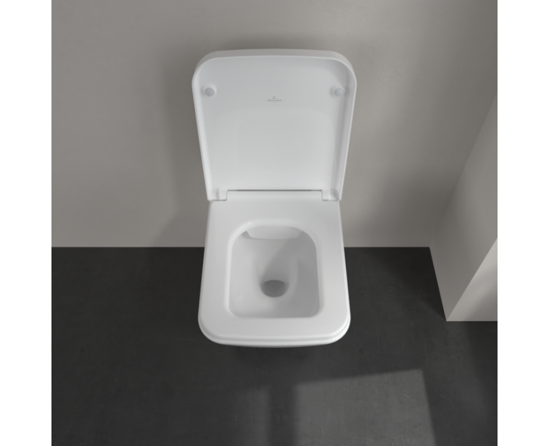 Pakabinamas tualeto puodas Villeroy & Boch Finion Rimless, 375x560 mm, SupraFix, be dangčio, DirectFlush, baltas CP