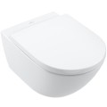 Piekaramais tualetes pods Villeroy & Boch Subway 3.0 Rimless, 370x560 mm, bez vāka, TwistFlush, SupraFix, balts