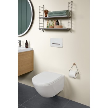 Piekaramais tualetes pods Villeroy & Boch Subway 3.0 Rimless, 370x560 mm, bez vāka, TwistFlush, SupraFix, balts
