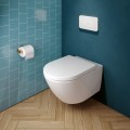 Piekaramais tualetes pods Villeroy & Boch Subway 3.0 Rimless, 370x560 mm, bez vāka, TwistFlush, SupraFix, balts
