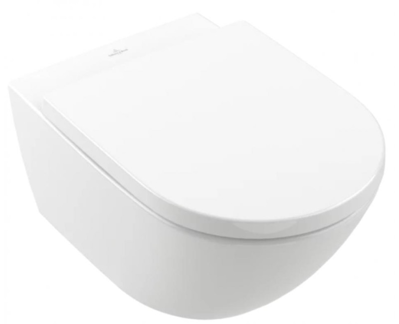 Piekaramais tualetes pods Villeroy & Boch Subway 3.0 Rimless, 370x560 mm, bez vāka, TwistFlush, SupraFix, balts CP