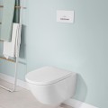 Piekaramais tualetes pods Villeroy & Boch Subway 3.0 Rimless, 370x560 mm, bez vāka, TwistFlush, SupraFix, balts CP