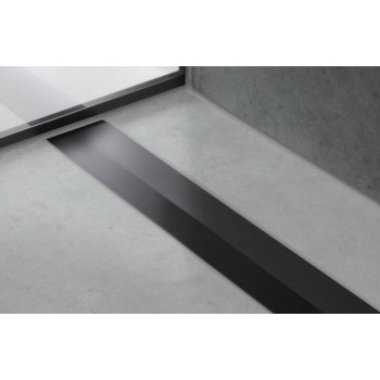 Душевой лоток Hansgrohe RainDrain Flex, 700 мм, поворотный, матово-черный