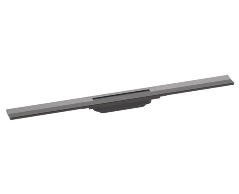 Dušas kanāls Hansgrohe RainDrain Flex, 800 mm, griežams, brushed black chrome