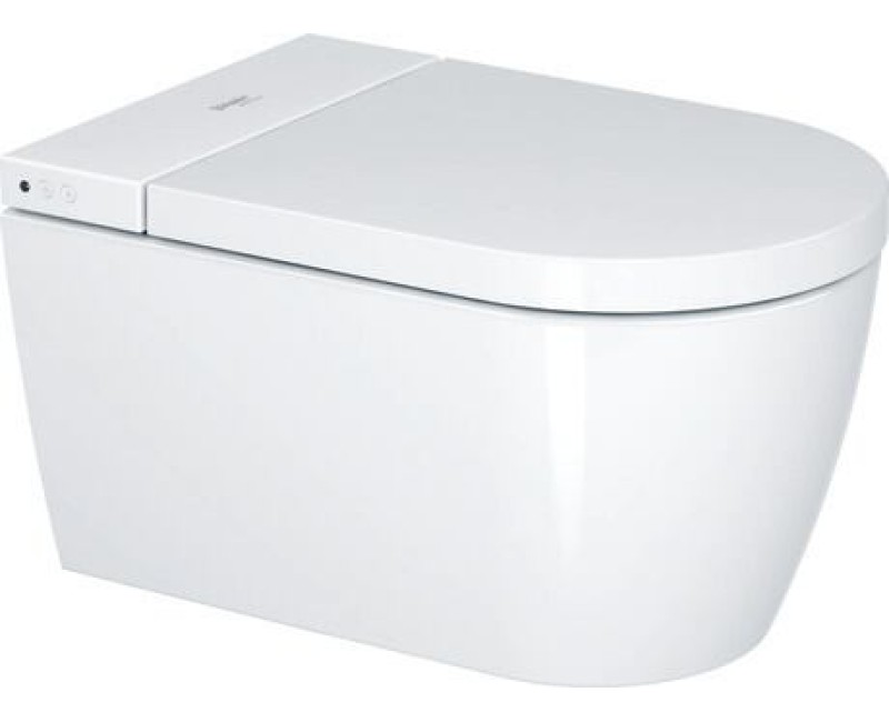 Piekaramais tualetes pods ar bide Duravit tarck f Lite Compact Rimless SensoWash, ar vāku, 378x575 mm, balts HG