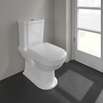 Дно Унитазa Villeroy & Boch Hommage, 370x725 мм, универсальный выпуск,  без бачка, без крышки белый CP