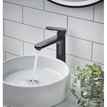 Смеситель для раковины Hansgrohe Vernis Blend 200, с выдвижным механизмом, приподнятый, хром