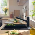 Смеситель для кухонной мойки Hansgrohe Zesis M33-150 2jet, с выдвижной головкой, оптика из нержавеющей стали