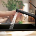 Смеситель для кухонной мойки Hansgrohe Zesis M33-150 2jet, с выдвижной головкой, оптика из нержавеющей стали