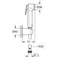Bidetta komplekts Grohe  Trigger Spray 30 I, ar vadu 1500 mm, hroms