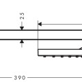 Dušo galva Hansgrohe Raindance E, 30x30 cm, L=390 mm, chromas