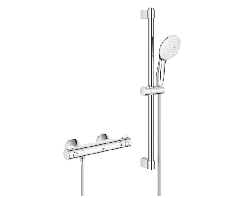 Dušas komplekts Grohe  Grohtherm 800 ar termostatu, 600 mm, hroms