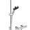 Dušas komplekts Hansgrohe Ecostat Fine ar dušas kompl. Pulsify Select S 105 3jet Relaxation EcoSmart, Hromēta