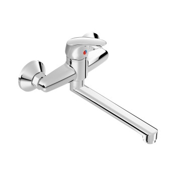Vannas istabas izlietnes maisītājs Jika Talas, iztece 210 mm, pie sienas, hroms