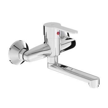 Virtuves izlietnes maisītājs Jika Lyra Smart, no sienas, iztece 150 mm, hroms