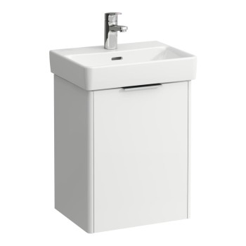 Vonios kambario spintelė Laufen Base (Pro S), 415x325 mm, h=530 mm, 1D, (Be praustuvo) kairė pusė, matinė balta