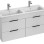 Vannas istabas skapītis ar izlietni Jika Cube, 1200x430 mm, h=607 mm, 4A, balts
