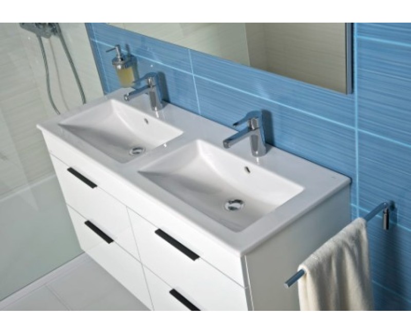 Vannas istabas skapītis ar izlietni Jika Cube, 1200x430 mm, h=607 mm, 4A, balts