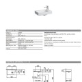 Раковина для ванной Laufen Pro S, 480х280 мм, отверстие под смеситель справа, белая