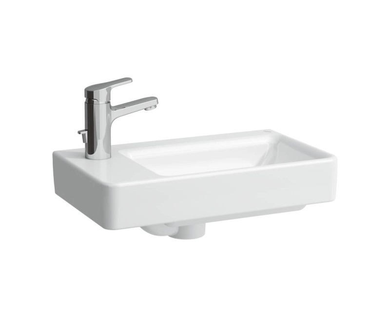 Vonios kriauklė Laufen Pro S, 480x280 mm, maišytuvo anga kairėje, balta