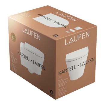 Подвесной унитаз Laufen Kartell Rimless NEW, 370x545 мм, Без крышки белый LCC