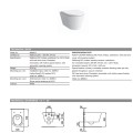 Подвесной унитаз Laufen Kartell Rimless NEW, 370x545 мм, Без крышки белый LCC