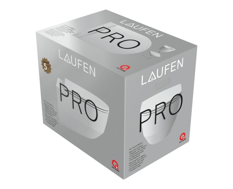 Pakabinamas tualeto podas Laufen Pro, SC Slim dangtis 360x530 mm, baltas