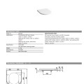 Poda vāks Lafen Kartell, QR/SC, balts