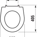 Poda vāks Jika Lyra Plus, Soft Close, balts